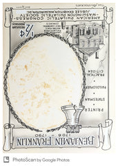 US The Aristocrat Artwork 1955 #1030 Benjamin Franklin