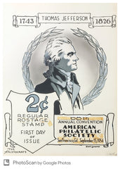 US The Aristocrat Artwork 1954 #1033 Thomas Jefferson