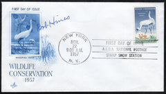 US 1957 #1098 FDC Signed by the Designer of the Stamp