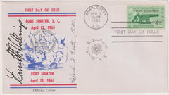 US 1178 FDC Signed by SC Gov Ernest Fritz Hollings
