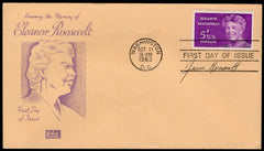 US 1963 #1236 FDC Signed by James Roosevelt, Son of Eleanor & FDR
