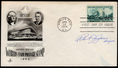 US 1964 #1244 World's Fair FDC Signed by the Designer of Stamp