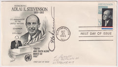 US 1275 FDC Signed by Governor Otto Kerner of IL