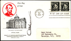 US 1966 #1303 FDC Signed by Governor Otto Kerner Jr of Illinois