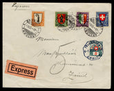 Switzerland 1923 B25-28 FDC Sent Special Delivery