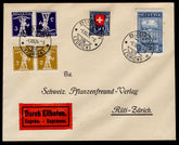 Switzerland 1924 #B32 FDC with #205 & Zumstein K5-6 Added