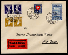 Switzerland 1924 #B32 FDC with #205 & Zumstein K5-6 Added