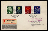 Switzerland 1947 #B166-69 FDC VF on Registered Cover to Philadelphia