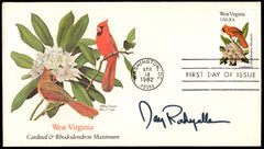 US 1982 #2000 FDC Signed by Governor Jay Rockefeller of West Virginia