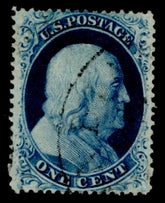 US 20 Used VF Pos. 32L2 , Doporto Cert.