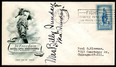 1951 #989 Cover Signed by "Ma" Sunday, evangelist and Wife of Billy Sunday