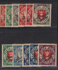 Danzig, Memel, and Plebescites - Danzig #O42-52 Mint\LH