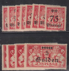 Danzig, Memel, and Plebescites - Danzig #Mi181-92 Mint\LH