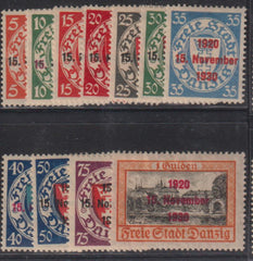 Danzig, Memel, and Plebescites - Danzig #200-10 Mint\LH