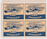 Canada 1926 CL9 Semi-Official Airmail VF NH Block of 4