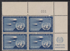 UN Stamps and Covers #C3 LH VF