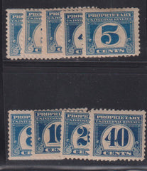 US Revenues #RB65-73 Mint\LH F - VF
