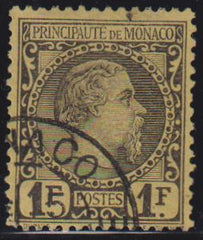 Countries A - M - Monaco #9 Used F - VF