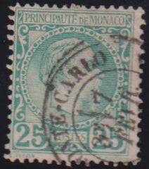 Countries A - M - Monaco #6 Used AVE - F