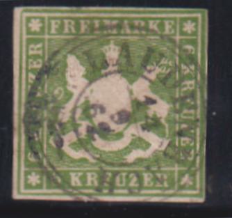 German States-Wurttemburg #16 Used F - VF