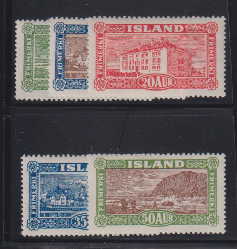 Iceland #144-8 Mint\Hinged VF