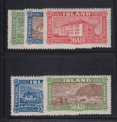 Iceland #144-8 Mint\Hinged VF