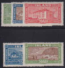 Iceland #144-8 Mint\Hinged VF