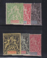 French Colonies and French Area - French Oceania #5//17 Mint\Hinged/LH F - VF