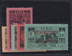 French Colonies and French Area - Alaouites #J6-10 Mint\LH/NH F - VF