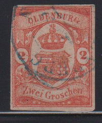German Colonies - Oldenburg #14 Used F