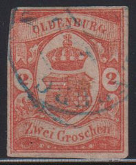 German Colonies - Oldenburg #14 Used F