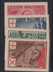German Colonies - Walloon Legion #1-4 Mint\LH VF
