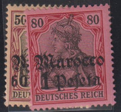 German Colonies - Morocco #27,28 Mint\LH F - VF