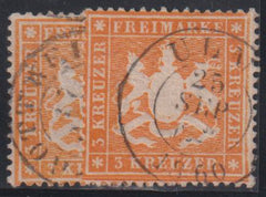 German Colonies - Wurttemberg #Mi17xb,c Used AVE - F