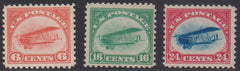 US Airmails #C1-3 Mint\NH F - VF