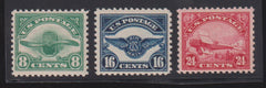 US Airmails #C4-6 Mint\NH F - VF+