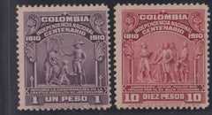 Countries A - M - Columbia #337-8 Mint\LH F - VF