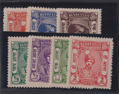 Countries A - M - India Bundi #54-60 Mint\LH F - VF