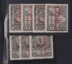 Countries A - M - Mexico #CO3-9 Mint\Hinged F - VF