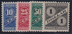 US Savings Stamps #PS7-10 Mint\NH F - VF+