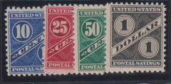 US Savings Stamps #PS7-10 Mint\NH F+