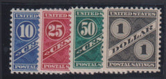 US Savings Stamps #PS7-10 Mint\NH F - VF