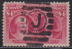 US Early Commemoratives #244 Used F - VF+
