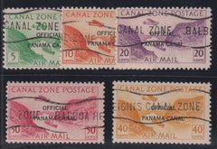 US Possessions - Canal Zone #CO8-12 Used F - VF