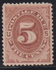 US Postage Dues #J4 Hinged XF