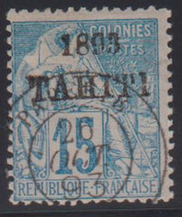 French Colonies and French Area - Tahiti #22 Used
