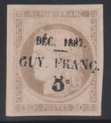 French Colonies and French Area - Fr Guiana #8 Mint VF