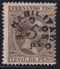 Spain - Fernendo Po #25a Mint\LH AVE - F