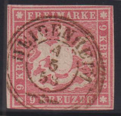 German Colonies - Wurttemburg #17 Used F