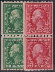 US Washington - Franklin #410-11 Mint\NH F - VF